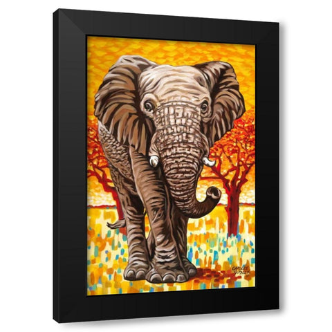 Wild Africa I Black Modern Wood Framed Art Print with Double Matting by Vitaletti, Carolee