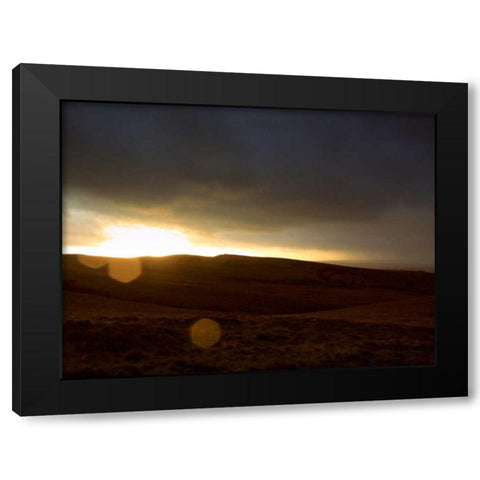 Stormy Sunset I Black Modern Wood Framed Art Print by Bell, Lillian