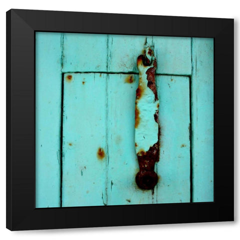 Rustic Turquoise Details I Black Modern Wood Framed Art Print by Bell, Lillian