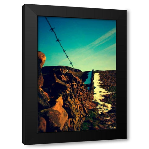 Blue Skies I Black Modern Wood Framed Art Print with Double Matting by Bell, Lillian
