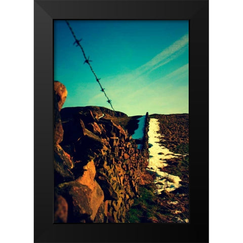 Blue Skies I Black Modern Wood Framed Art Print by Bell, Lillian