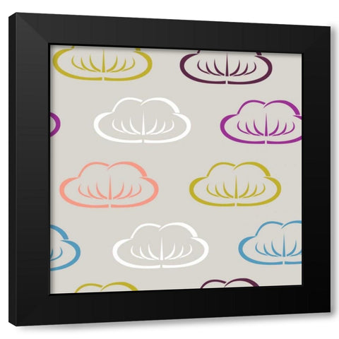 Clouds II Black Modern Wood Framed Art Print with Double Matting by Ketchum, Nicole