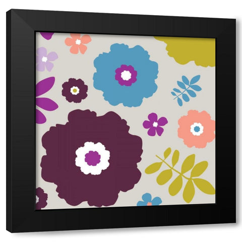 Sweet Floral IV Black Modern Wood Framed Art Print by Ketchum, Nicole