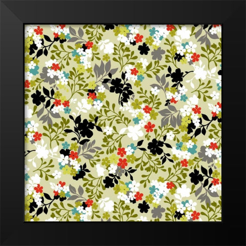 Costa del Flores I Black Modern Wood Framed Art Print by Hoffman, Katia