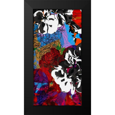 Trace Elements II Black Modern Wood Framed Art Print by Burghardt, James