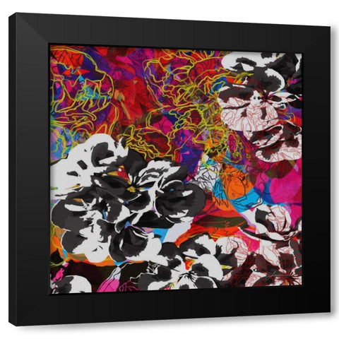 Trace Elements IV Black Modern Wood Framed Art Print with Double Matting by Burghardt, James