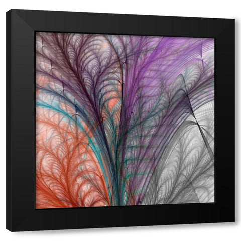 Sea Fern II Black Modern Wood Framed Art Print by Burghardt, James