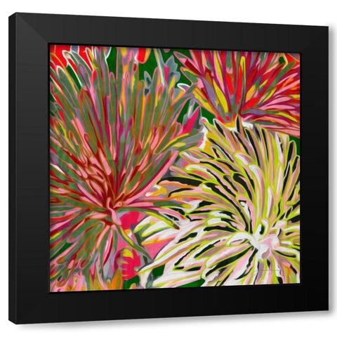 Spring Mix I Black Modern Wood Framed Art Print with Double Matting by Burghardt, James