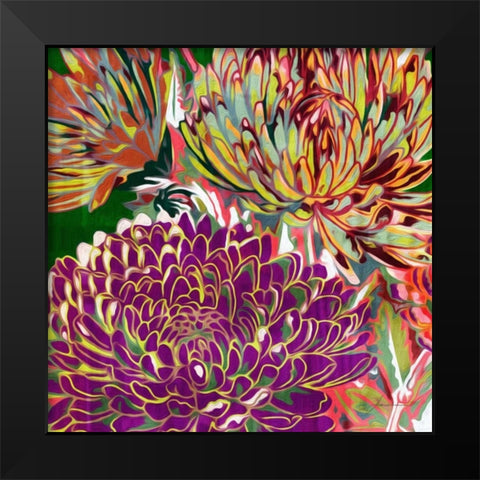 Spring Mix III Black Modern Wood Framed Art Print by Burghardt, James
