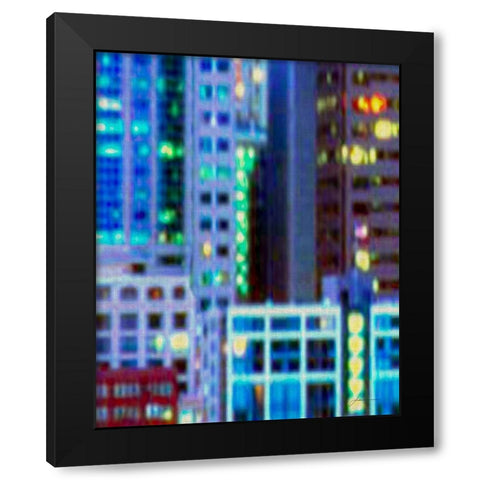Metropolitain II Black Modern Wood Framed Art Print by Burghardt, James