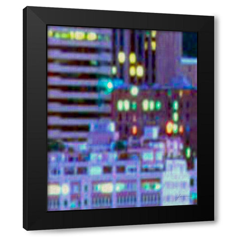 Metropolitain IV Black Modern Wood Framed Art Print with Double Matting by Burghardt, James