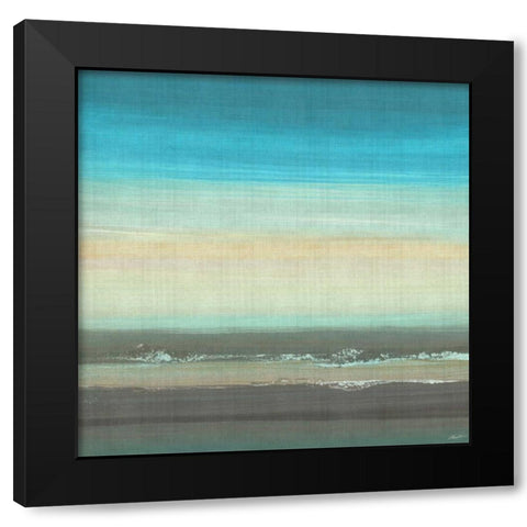 Beach Layers II Black Modern Wood Framed Art Print by Butler, John