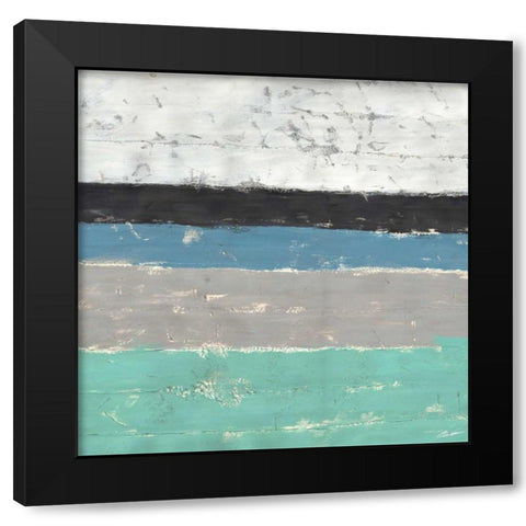 Seawall I Black Modern Wood Framed Art Print with Double Matting by Butler, John