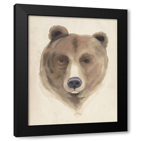 Watercolor Animal Study VI Black Modern Wood Framed Art Print by Popp, Grace
