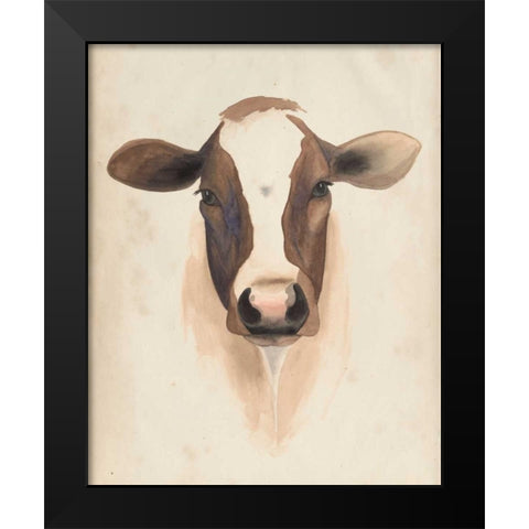 Watercolor Animal Study VII Black Modern Wood Framed Art Print by Popp, Grace