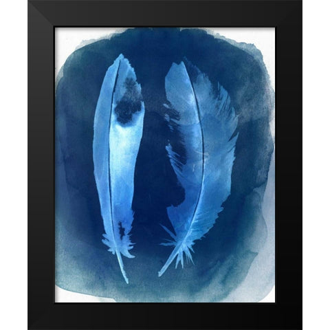 Feather Negatives I Black Modern Wood Framed Art Print by Popp, Grace