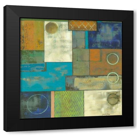 Fossil Infusion III b Black Modern Wood Framed Art Print with Double Matting by Joy, Julie
