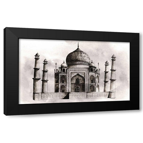 World Landmarks IV Black Modern Wood Framed Art Print by Popp, Grace