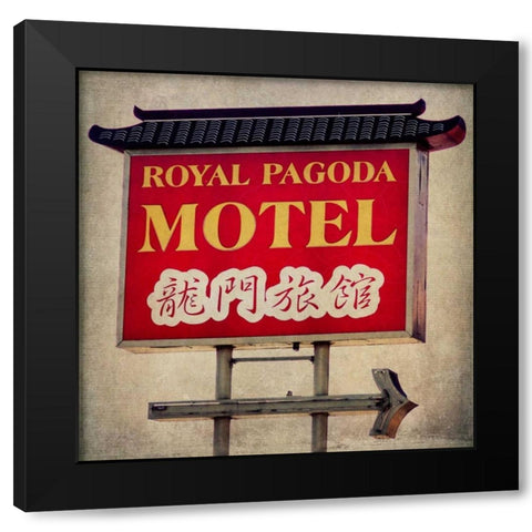 Vintage LA I Black Modern Wood Framed Art Print by Malek, Honey