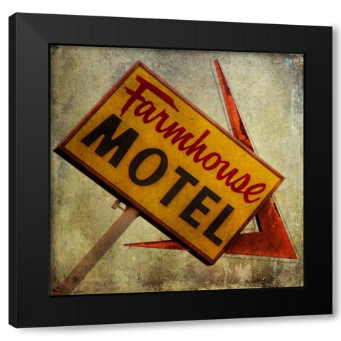 Vintage LA II Black Modern Wood Framed Art Print by Malek, Honey