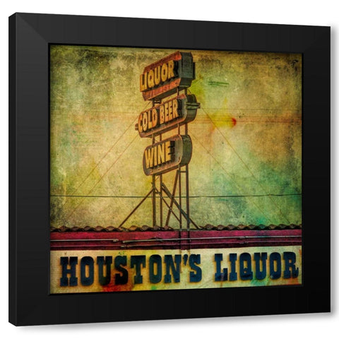 Vintage LA IV Black Modern Wood Framed Art Print by Malek, Honey