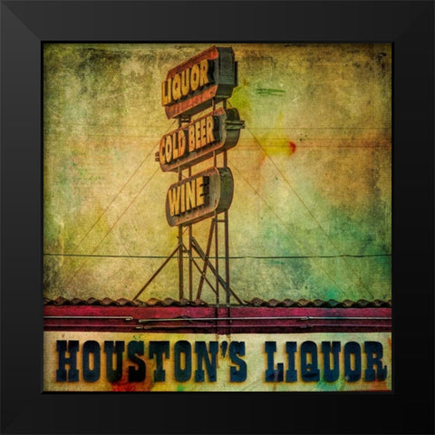 Vintage LA IV Black Modern Wood Framed Art Print by Malek, Honey