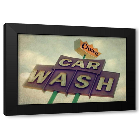 Vintage LA VII Black Modern Wood Framed Art Print by Malek, Honey