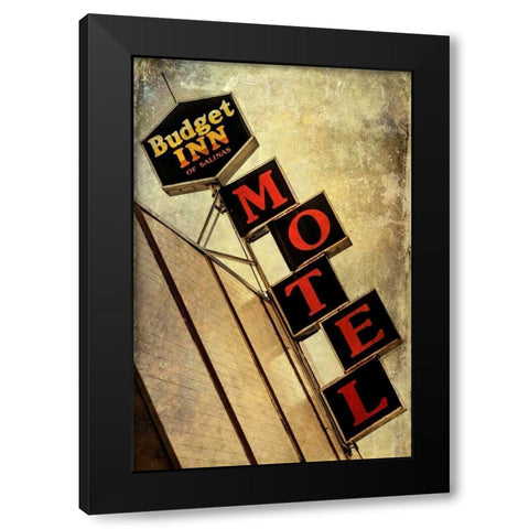 Vintage LA XIV Black Modern Wood Framed Art Print by Malek, Honey