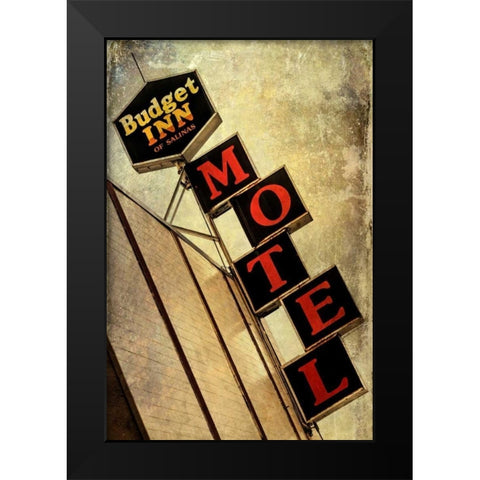 Vintage LA XIV Black Modern Wood Framed Art Print by Malek, Honey