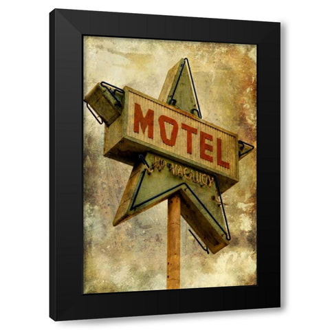 Vintage LA XV Black Modern Wood Framed Art Print by Malek, Honey