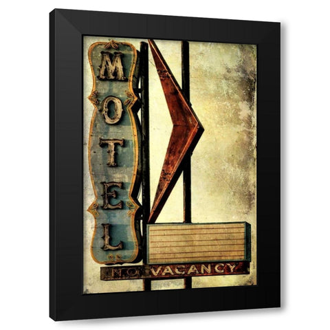 Vintage LA XVI Black Modern Wood Framed Art Print by Malek, Honey