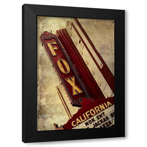 Vintage LA XVII Black Modern Wood Framed Art Print by Malek, Honey