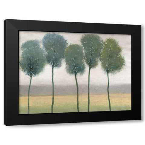 Row of Trees II Black Modern Wood Framed Art Print by OToole, Tim