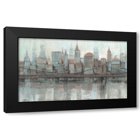 City Center I Black Modern Wood Framed Art Print with Double Matting by OToole, Tim