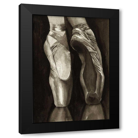 Ballet Shoes I Black Modern Wood Framed Art Print with Double Matting by Popp, Grace