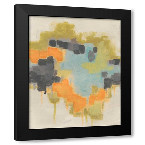 Incidental Boundary II Black Modern Wood Framed Art Print by Vess, June Erica