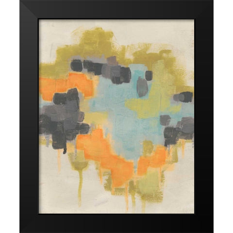 Incidental Boundary II Black Modern Wood Framed Art Print by Vess, June Erica
