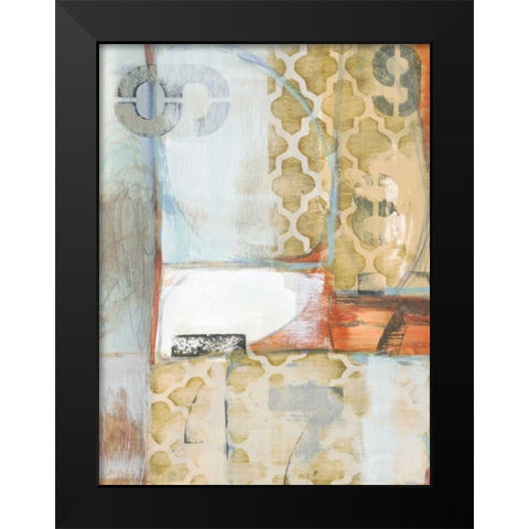 Downtown Numbers II Black Modern Wood Framed Art Print by Fuchs, Jodi