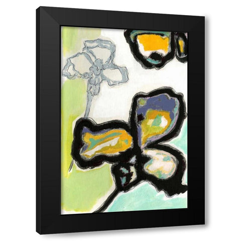 Orchid Pop I Black Modern Wood Framed Art Print with Double Matting by Fuchs, Jodi