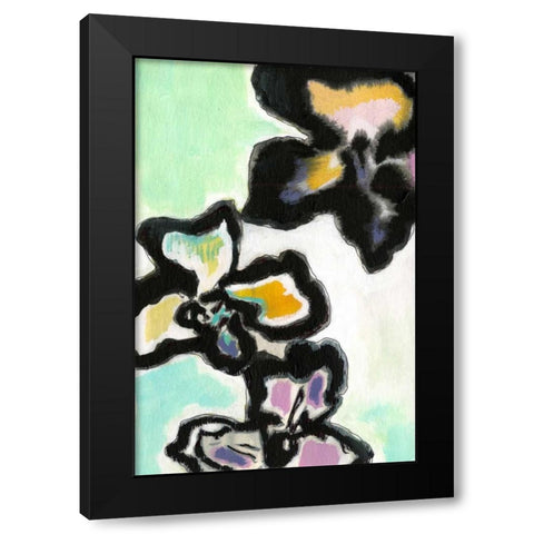 Orchid Pop II Black Modern Wood Framed Art Print by Fuchs, Jodi