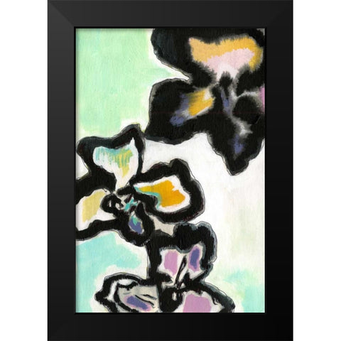 Orchid Pop II Black Modern Wood Framed Art Print by Fuchs, Jodi