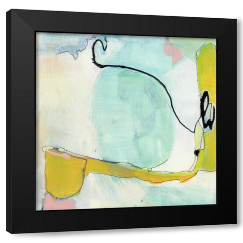 Travelogue II Black Modern Wood Framed Art Print by Fuchs, Jodi