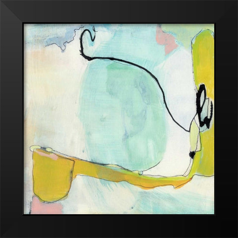 Travelogue II Black Modern Wood Framed Art Print by Fuchs, Jodi