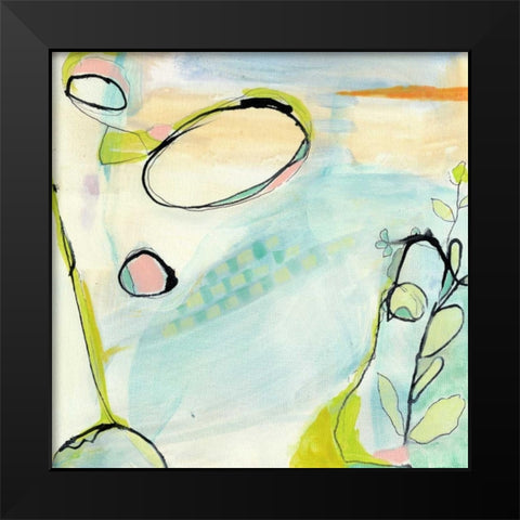 Travelogue III Black Modern Wood Framed Art Print by Fuchs, Jodi