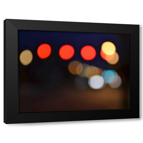 Bokeh Abstract IV Black Modern Wood Framed Art Print by Chandler, Sharon