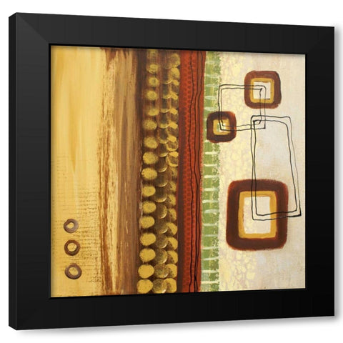 Abstract Expression I Black Modern Wood Framed Art Print by Orlov, Irena
