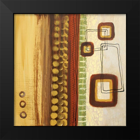 Abstract Expression I Black Modern Wood Framed Art Print by Orlov, Irena