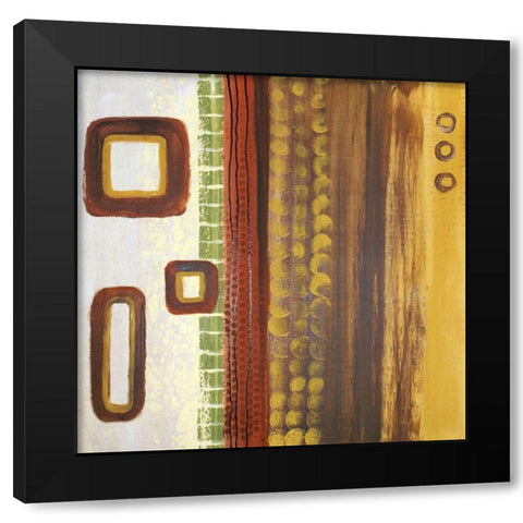 Abstract Expression II Black Modern Wood Framed Art Print by Orlov, Irena