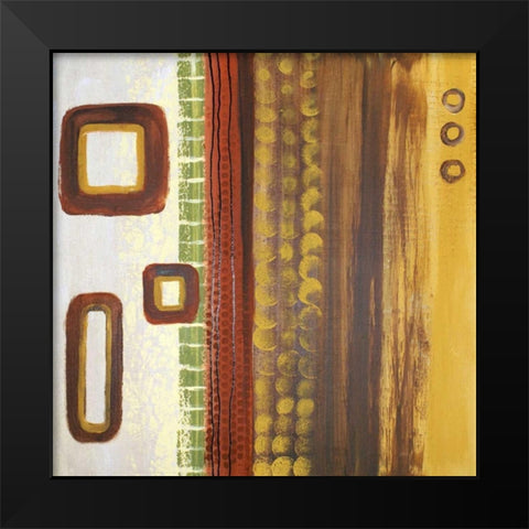 Abstract Expression II Black Modern Wood Framed Art Print by Orlov, Irena