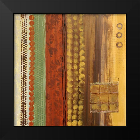 Abstract Expression III Black Modern Wood Framed Art Print by Orlov, Irena